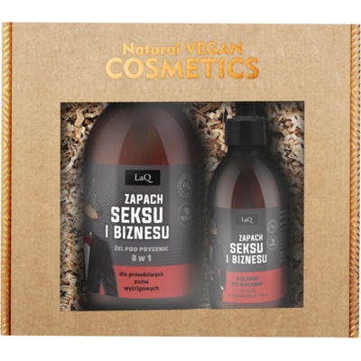 LAQ Doberman gel 500 ml + balzám po holení 150 ml kosmetická sada