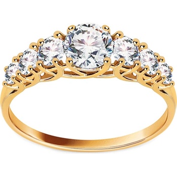 iZlato Forever Zlatý prsteň so zirkónmi IZ21970