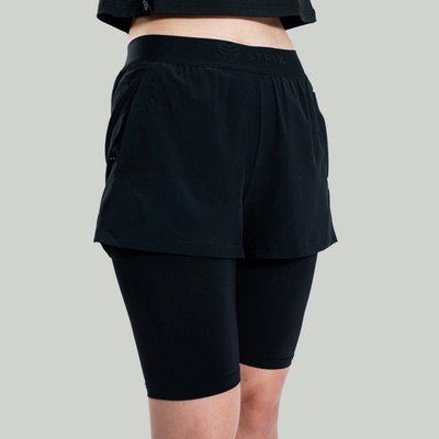 GymBeam dámské šortky 2in1 ULTRA Black Strix