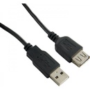 4World 06131 USB 2.0 AM-AF, 0,75m, černý