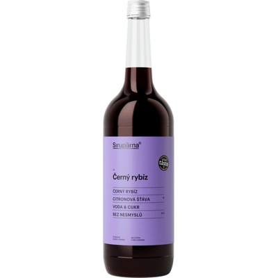 Sirupárna Domácí Černý Rybíz Sirup 1 l