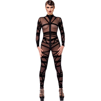 Noir Handmade F357 Bondesque Catsuit Black XXXL