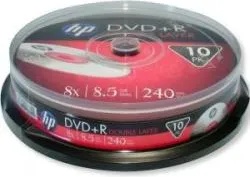 HP DVD+R 8.5Gb 8X - шпиндел 10бр. Dual Layer