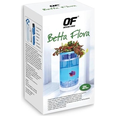 Ocean Free akvárium Betta Flora biele 2 l