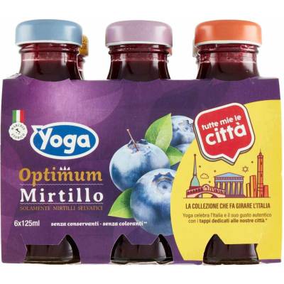 Yoga čučoriedkový džús v skle 6 x 125 ml