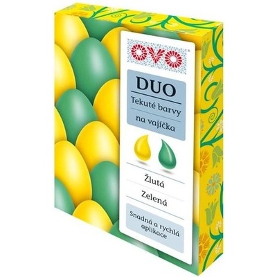 OVO DUO Farba na vajíčka zelená a žltá 2 x 20 ml