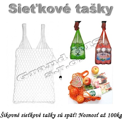 Sieťová nákupná taška biela - typ B