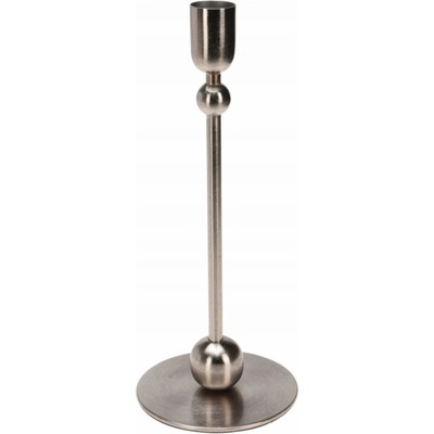 Home Styling Collection Dekorační svícen, kov, 23 cm stříbrný