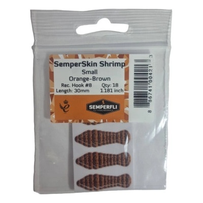 Semperfli Krevetkové Hřbítky SemperSkin Shrimp Orange-Brown Small