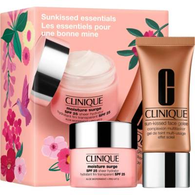 Clinique Mini Kit Clinique Moisture Surge SPF 25 Sheer hydrator hydratační krém SPF 25 30 ml + Clinique Sun Kissed Face Gelee bronzující gel na obličej 30 ml