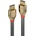Lindy Lindy Ultra High Speed HDMI кабел, Gold Line, сив, 3м (37603)