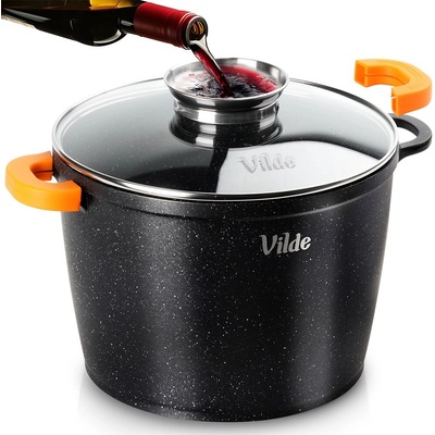 Terruna Granitový hrniec so sklenenou pokrievkou AROMA 24 cm, 6,7 l