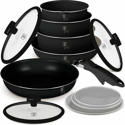 BERLINGERHAUS Súprava riadu s titánovým povrchom 12 ks Matte Black Collection