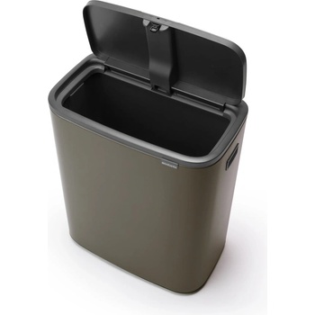Brabantia Сиво стоманено кошче за боклук, отваряне с докосване 60 l Bo Touch Bin - Brabantia (223068)