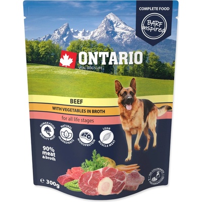 Ontario Adult hovězí se zeleninou ve vývaru 12 x 300 g