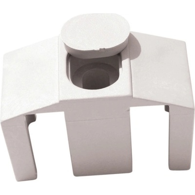Příchytka PVC na čtyřhranný sloupek pro panely PILOFOR CLASSIC, bílá