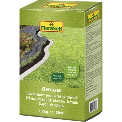 Trávna zmes FloraSelf okrasný trávnik 50 m² 1,2 kg
