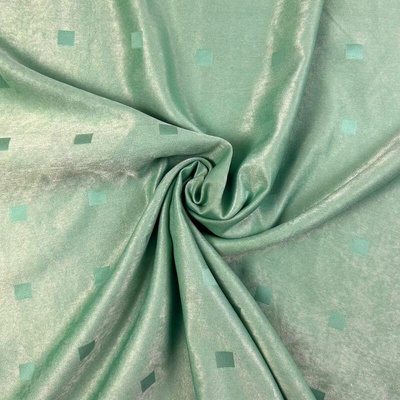 Ervi dekorační látka LV-14 Čtverečky mint zelený - šířka 150 cm, metráž