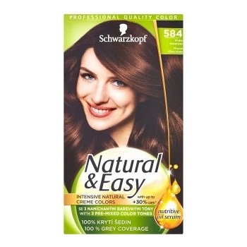 Schwarzkopf Natural & Easy 584 Moka čokoláda barva na vlasy