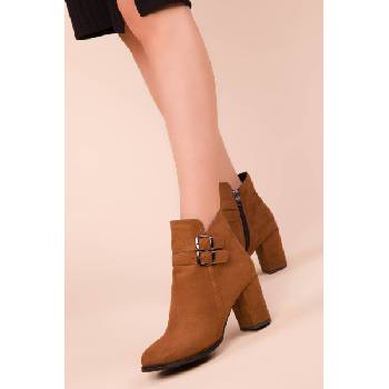 Soho Дамски боти с ток - Кафяви 988096 #271951 (271951_Светло кафяв)