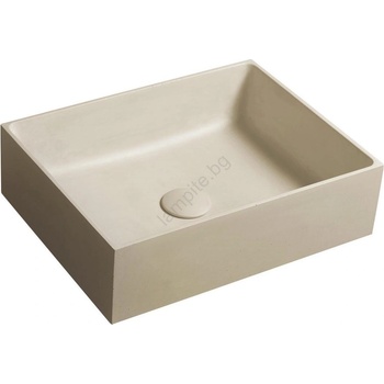 SAPHO - Мивка за плот FORMIGO 47, 5x36, 5 см бетон/бежова (SH0683)