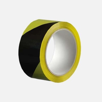Den braven lepiaca páska výstražná 50 mm x 66 m žlto-čierna ľavá