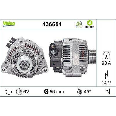generátor VALEO 436654 436654