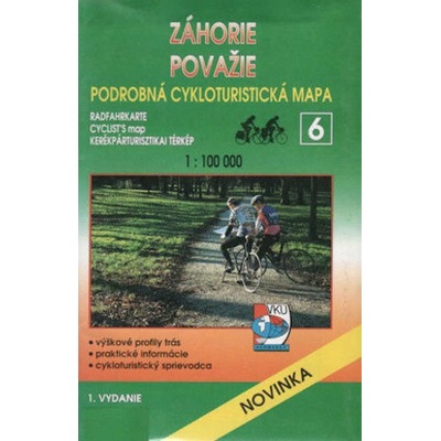 Mapa cyklo 6 Záhorie Považie 1:100 00