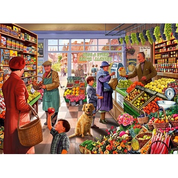 Bluebird Puzzle - Puzzle Village Greengrocer 3000 - 3 000 piese