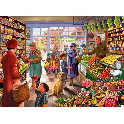 Bluebird Puzzle - Puzzle Village Greengrocer 3000 - 3 000 piese
