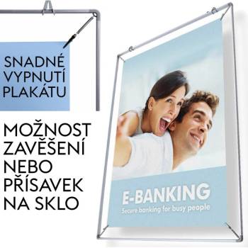 Posterstretch Reklamní Vypínací plakátový rám Formát A1 (PSOA1)