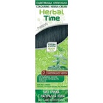 Herbal Time Оцветяваща крем-къна, 07 Натурално черен, 75 ml