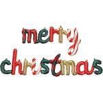 Party Deco Фолиев Балон Надпис Merry Christmas (FB311)