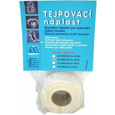 Mediplast CZ Mediplast tejpovacia páska pevná 2,5 cm x 10 m