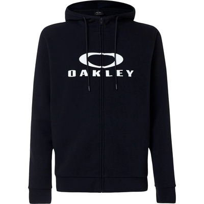 Oakley Мъжко яке за тренировка Oakley Bark Full Zip Hoodie 2.0 Training jacket - Black / White (003-3531-0213)