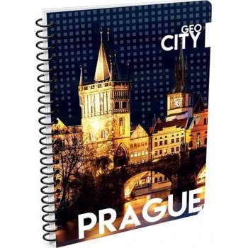 Karton P+P Twin wire blok A6 Soft Geo City Praha