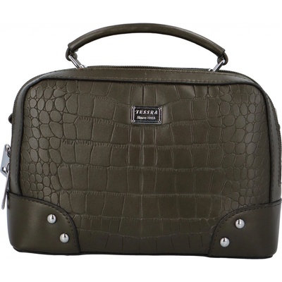 Stylová crossbody kabelka Croco Sia zelená