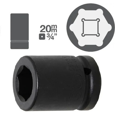 BGS technic Къси ударни вложки 3/4" от 17.40лв