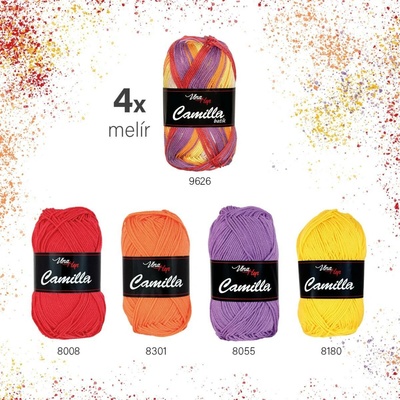 Sada melír "08" - 8 odstínů příze Camilla