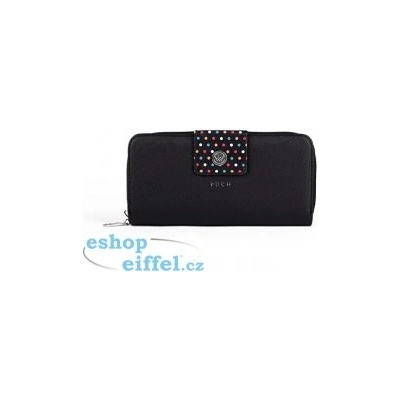 Vuch Dámská peněženka s puntíky ze syntetické kůže Black Dots Collection Judy Jasmine