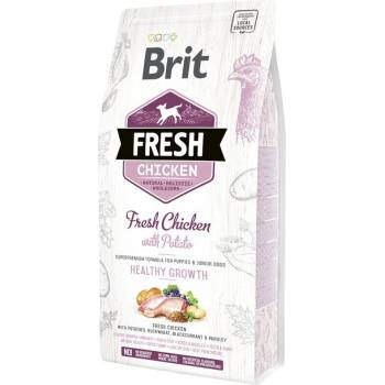 Brit Fresh Chicken with Potato Puppy Healthy Growth за подрастващи кученца, с прясно пилешко месо и картофи, 12kg