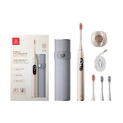 Oclean X Pro Digital Set Gold puzdro a sonická kefka, zlatá