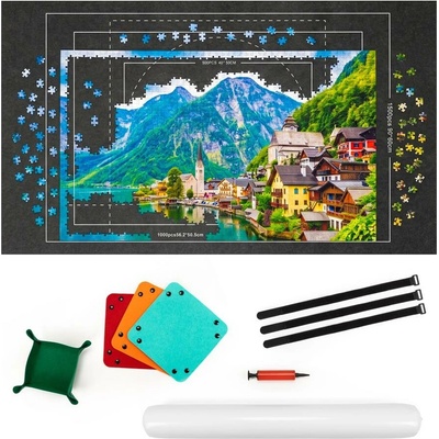 SPRINGOS Podložka na puzzle 1500 dielov čierna
