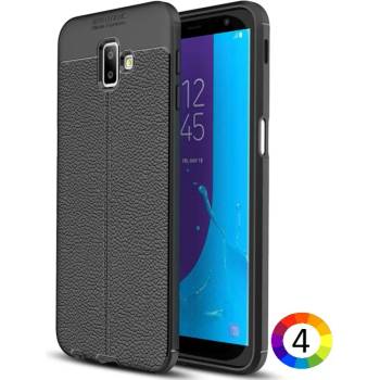 Samsung Galaxy J6+ / J6 Plus Удароустойчив Litchi Skin Калъф и Протектор