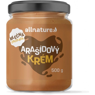 Allnature Arašidový Krém s mliečnou čokoládou 500 g