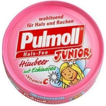 Image 1 of PULMOLL Пастили за гърло за деца с Ехинацея , Pulmoll Junior Sugar Free Lozenges with Echinacea & Vitamin C to Boost the Immune 50g
