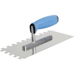 EXTOL мистрия 270x128x90mm от неръждаема стомана за плочки 10x10mm, МЕКА гумена дръжка (7821) (7821, 205-2210)