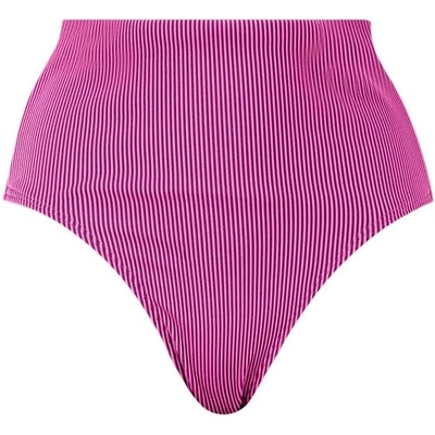 PUMA Swim Ribbed High Waist bikini bottom - Pink (Pink / Black)
