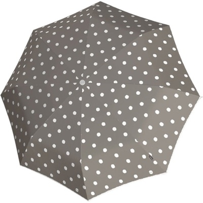 Knirps T.200 dot art taupe elegantní dámský plně automatický deštník béžový