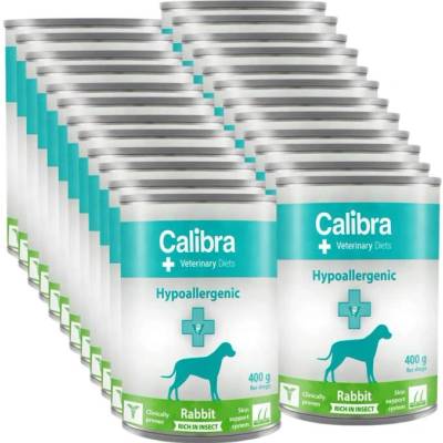 Calibra VD Dog Hypoallergenic Rabbit & Insect 24 x 400 g